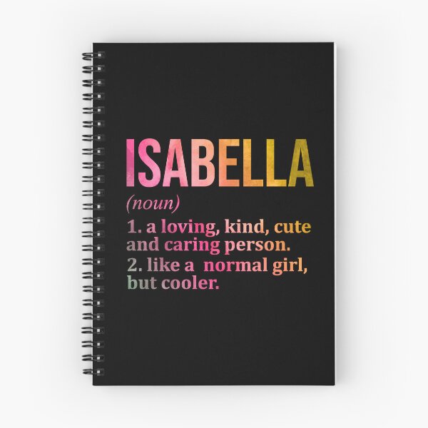 Item preview, Isabella Name Definition in Watercolor designed and sold by XCIV.