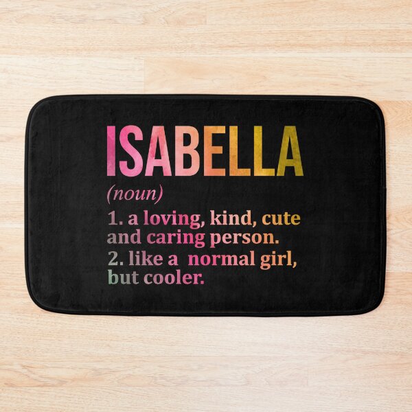 Item preview, Isabella Name Definition in Watercolor designed and sold by XCIV.
