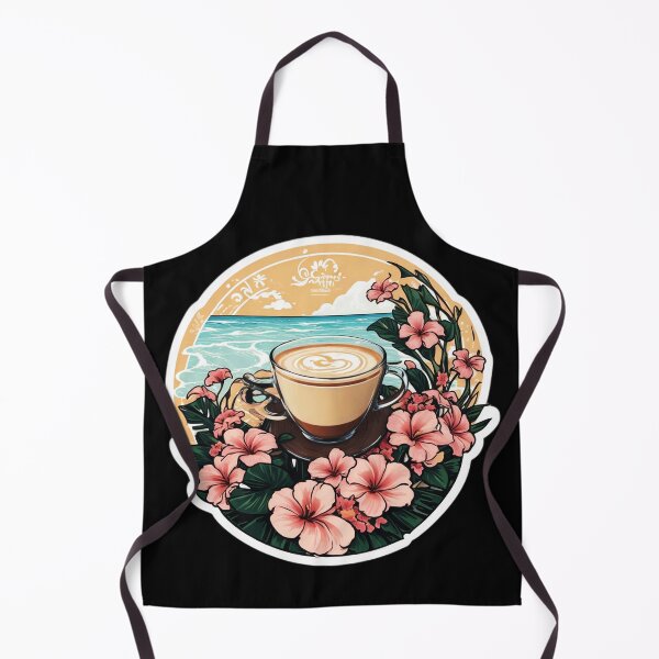 Item preview, Specialty Flat White Cup Served on a Sunny Day by the Ocean designed and sold by NautiChic.