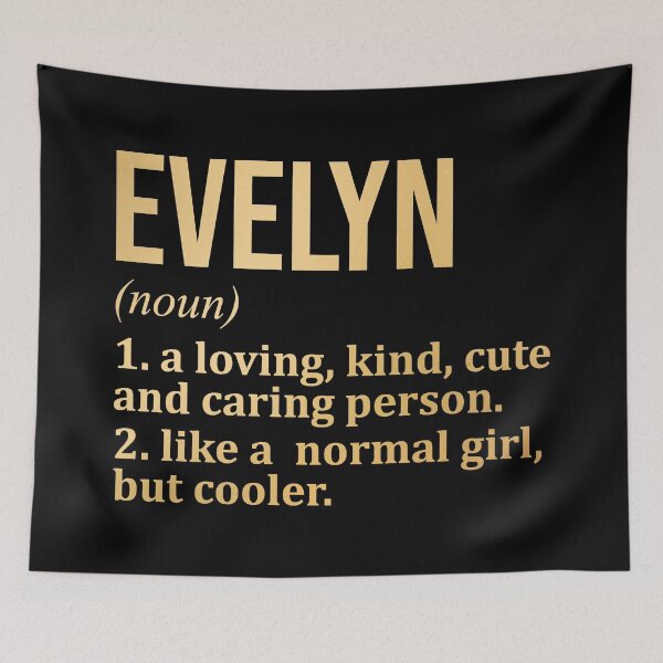 Item preview, Evelyn Name Definition in Gold designed and sold by XCIV.