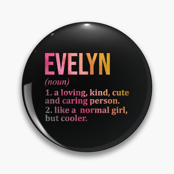 Item preview, Evelyn Name Definition in Watercolor designed and sold by XCIV.