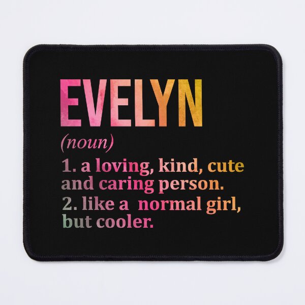 Item preview, Evelyn Name Definition in Watercolor designed and sold by XCIV.