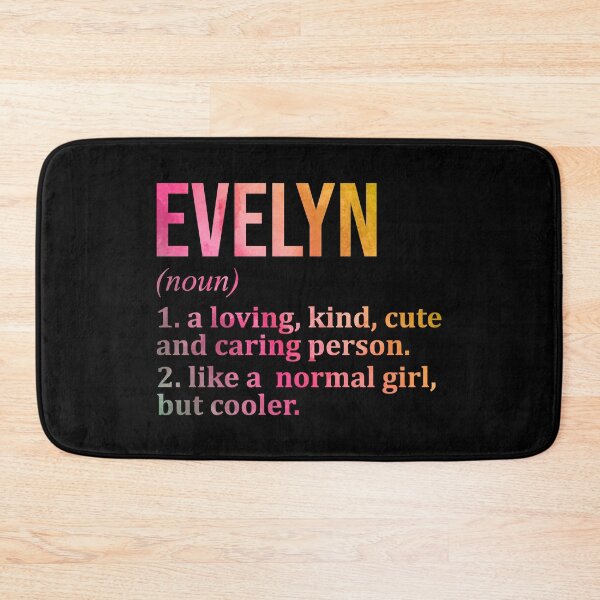 Item preview, Evelyn Name Definition in Watercolor designed and sold by XCIV.