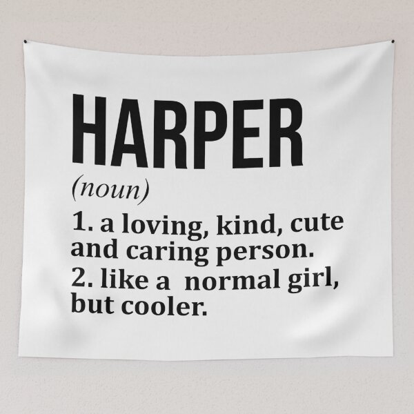 Item preview, Harper Name Definition designed and sold by XCIV.