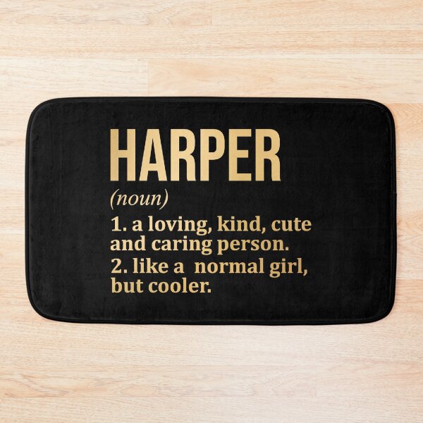 Item preview, Harper Name Definition in Gold designed and sold by XCIV.