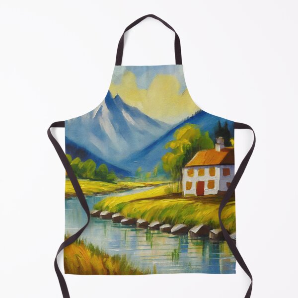 Item preview, Painting illustration of a house in the farm designed and sold by fotofeast.