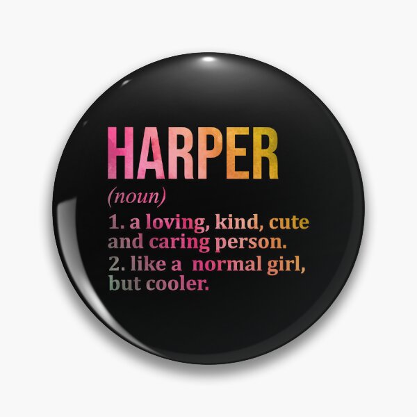 Item preview, Harper Name Definition in Watercolor designed and sold by XCIV.
