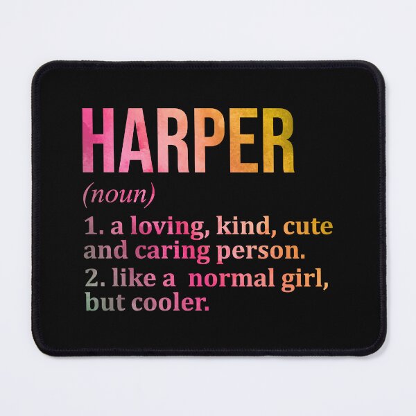 Item preview, Harper Name Definition in Watercolor designed and sold by XCIV.