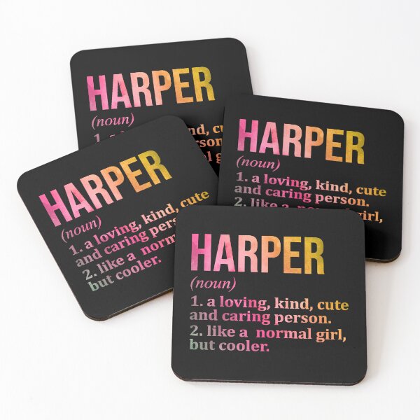 Item preview, Harper Name Definition in Watercolor designed and sold by XCIV.