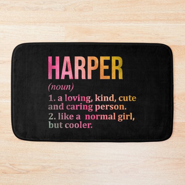 Item preview, Harper Name Definition in Watercolor designed and sold by XCIV.