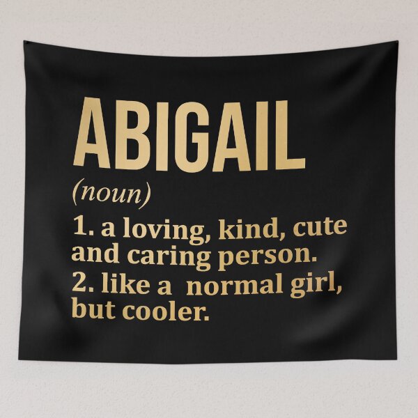 Item preview, Abigail Name Definition in Gold designed and sold by XCIV.