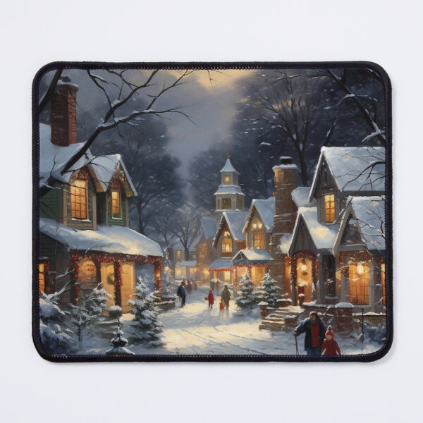 Item preview, Christmas Wallart in the style of Norman Rockwell designed and sold by Viviglow.