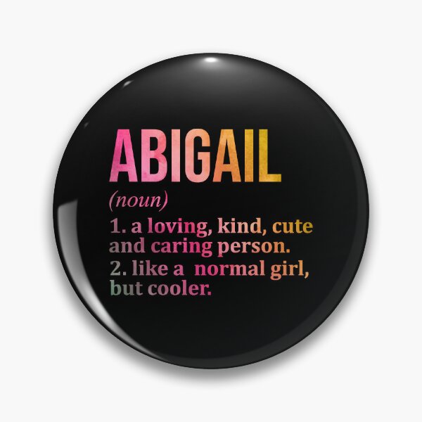 Item preview, Abigail Name Definition in Watercolor designed and sold by XCIV.