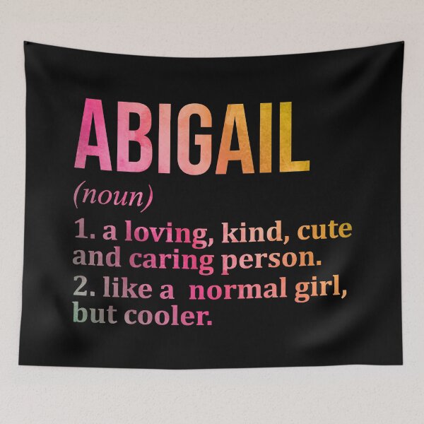 Item preview, Abigail Name Definition in Watercolor designed and sold by XCIV.