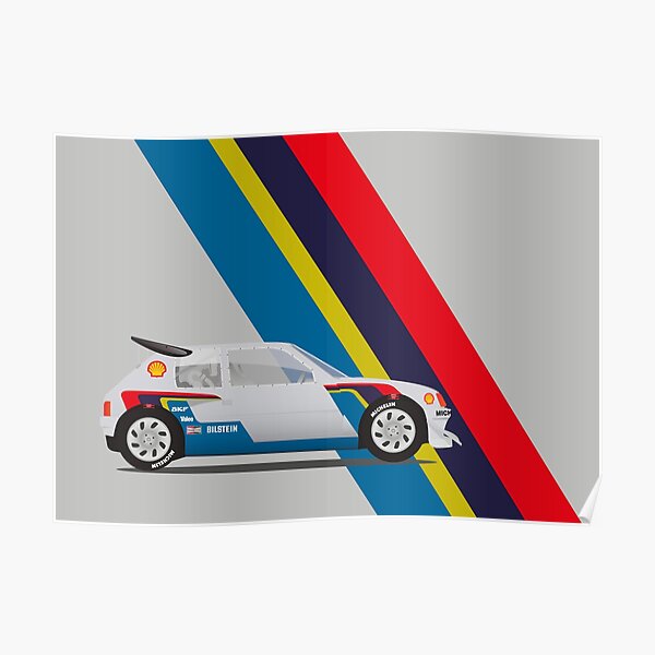 Peugeot Rallye T16 Poster