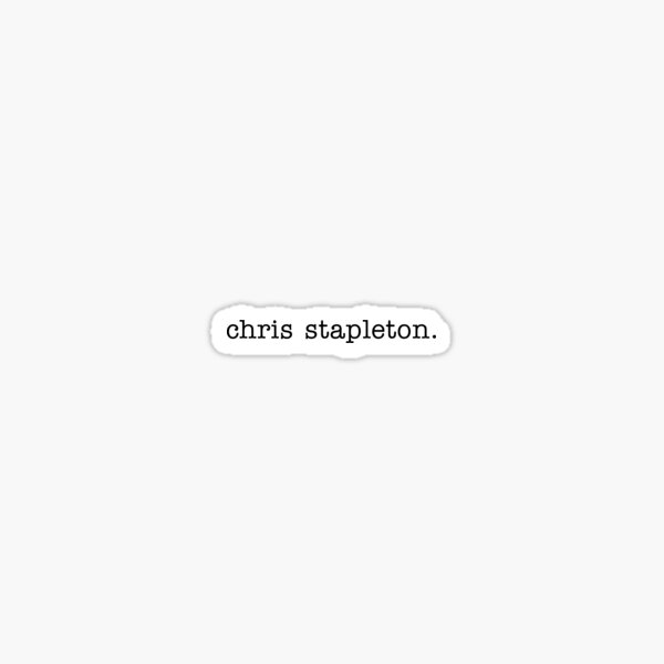 chris stapelton Sticker