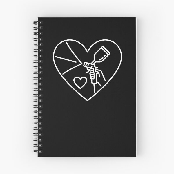 Item preview, Hand with Spray Gun inside Heart - Auto Body Painting outline design for Car painters designed and sold by venomousvector.