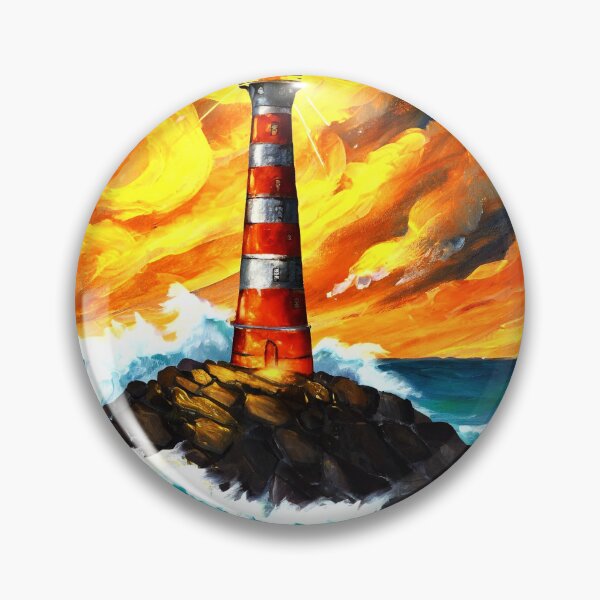 Item preview, Lighthouse in the middle of a storm designed and sold by fotofeast.