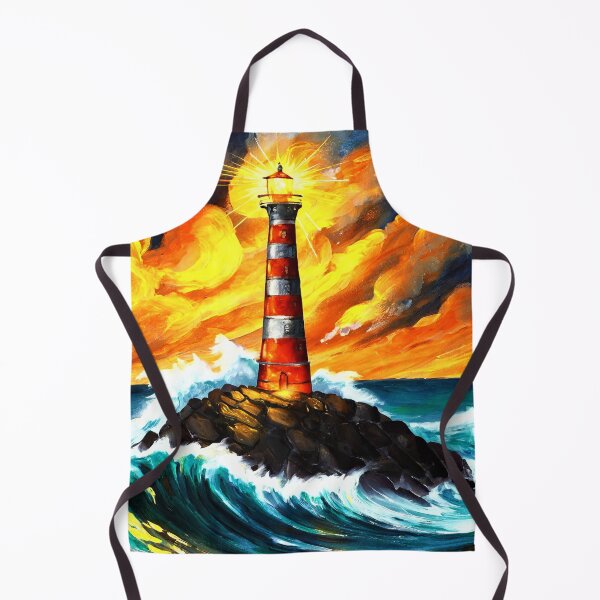Item preview, Lighthouse in the middle of a storm designed and sold by fotofeast.
