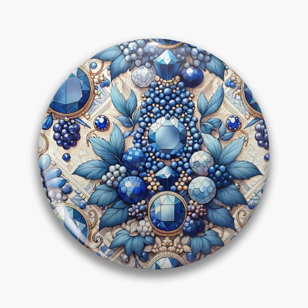 Item preview, Sapphire Jewel Pattern designed and sold by NeatSplash.