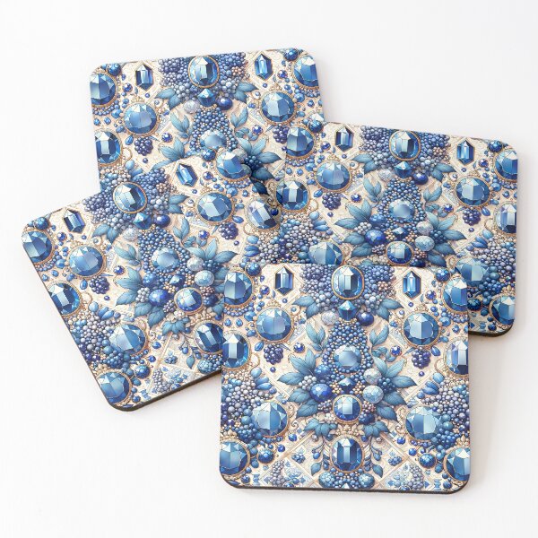 Item preview, Sapphire Jewel Pattern designed and sold by NeatSplash.