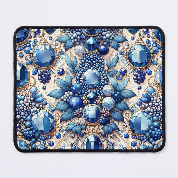 Item preview, Sapphire Jewel Pattern designed and sold by NeatSplash.