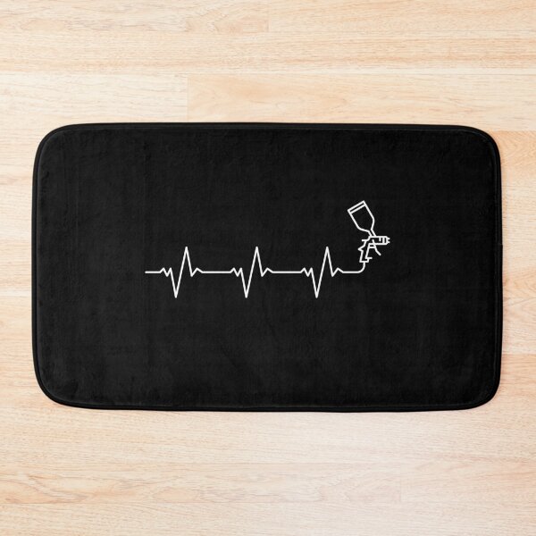 Item preview, Spray Gun Heartbeat ECG Pulse Line - Auto Body Painting outline design for Car painters designed and sold by venomousvector.