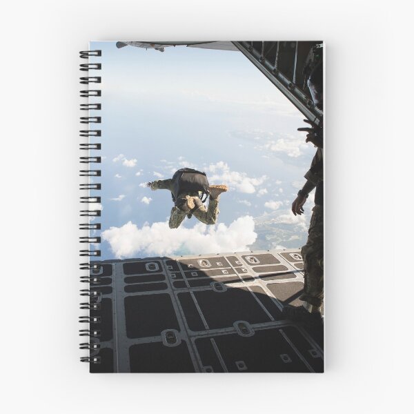 Item preview, STK109429M-A free fall jump from a C-130 Hercules. designed and sold by StocktrekImages.