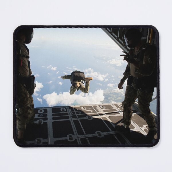 Item preview, STK109429M-A free fall jump from a C-130 Hercules. designed and sold by StocktrekImages.