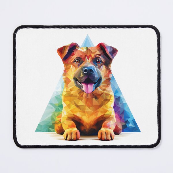 Item preview, Rainbow Diamond Dog in a triangle designed and sold by MeawExoplanet.