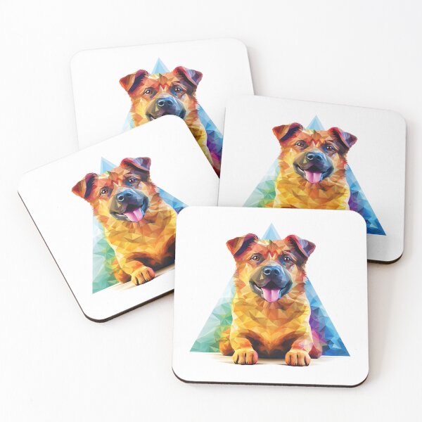 Item preview, Rainbow Diamond Dog in a triangle designed and sold by MeawExoplanet.