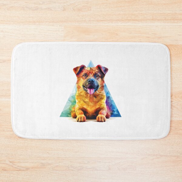 Item preview, Rainbow Diamond Dog in a triangle designed and sold by MeawExoplanet.