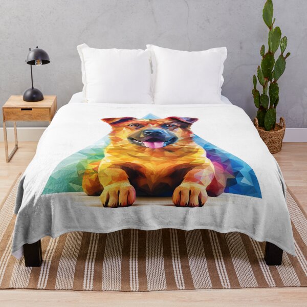 Item preview, Rainbow Diamond Dog in a triangle designed and sold by MeawExoplanet.