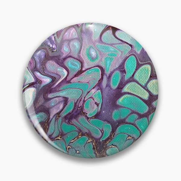 Item preview, Mystic Bath - Enhanced Green and Purple Abstract designed and sold by liminallayers.
