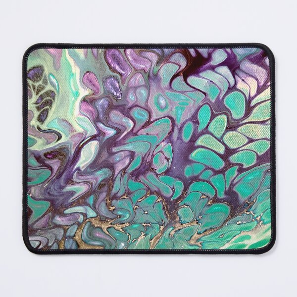 Item preview, Mystic Bath - Enhanced Green and Purple Abstract designed and sold by liminallayers.