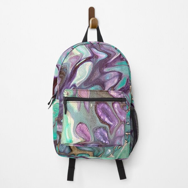 Item preview, Mystic Bath - Enhanced Green and Purple Abstract designed and sold by liminallayers.