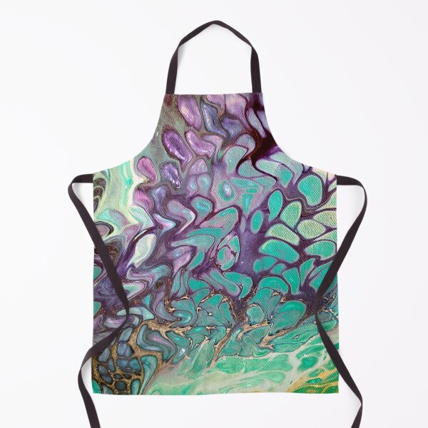 Item preview, Mystic Bath - Enhanced Green and Purple Abstract designed and sold by liminallayers.