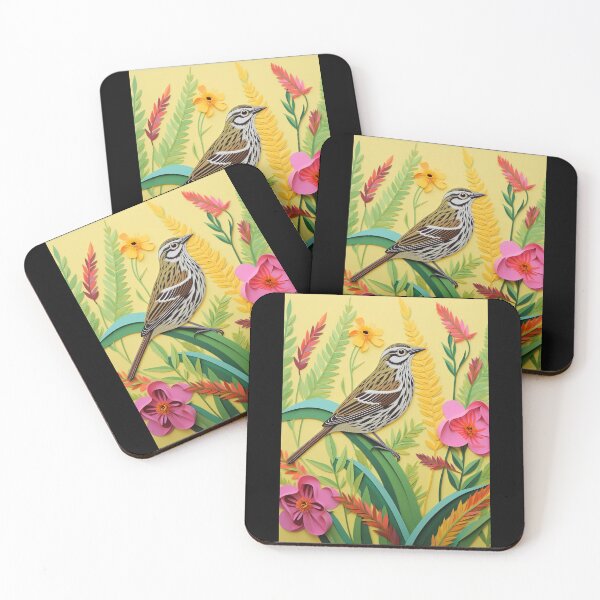 Item preview, Savannah Sparrow With Radiant Summer Flowers designed and sold by TorpStore.