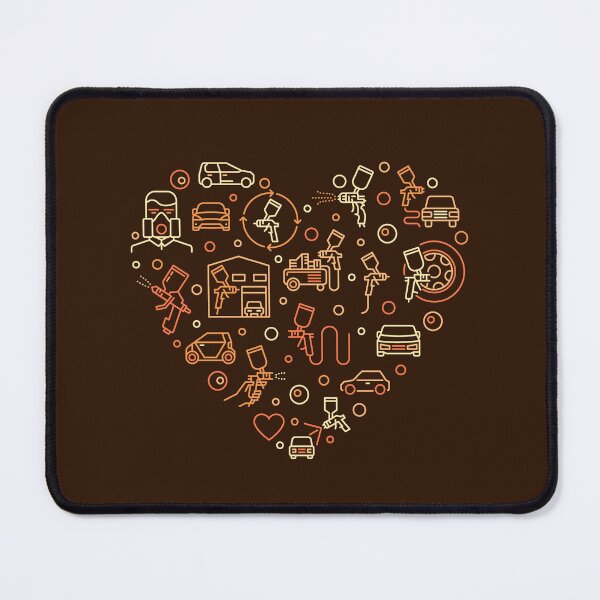 Item preview, Auto Body Painting Heart outline creative design for Car painters and Automotive Paint Spray Painting lovers designed and sold by venomousvector.