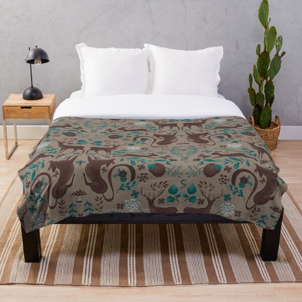 Item preview, Half drop Woodland Wonderland Botanical Seamless repeating pattern - earth tones designed and sold by VibeFae.