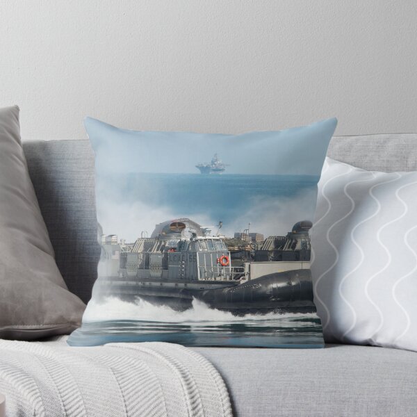 Item preview, STK109423M-A landing craft air cushion approaches the well deck of USS Oak Hill. designed and sold by StocktrekImages.