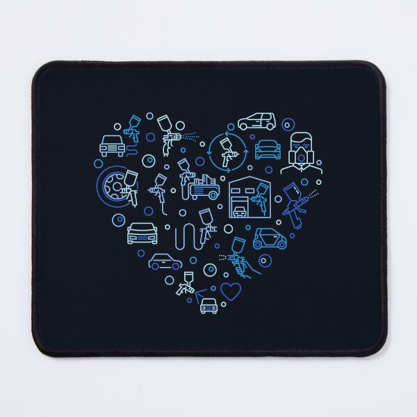 Item preview, Copy of Auto Body Painting Heart outline creative design for Car painters and Automotive Paint Spray Painting lovers designed and sold by venomousvector.