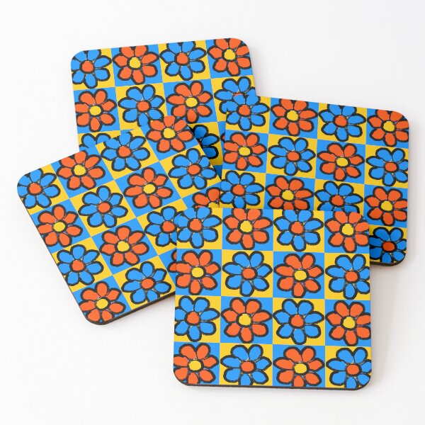 Item preview, retro pop art flowers designed and sold by pauloneill-art.