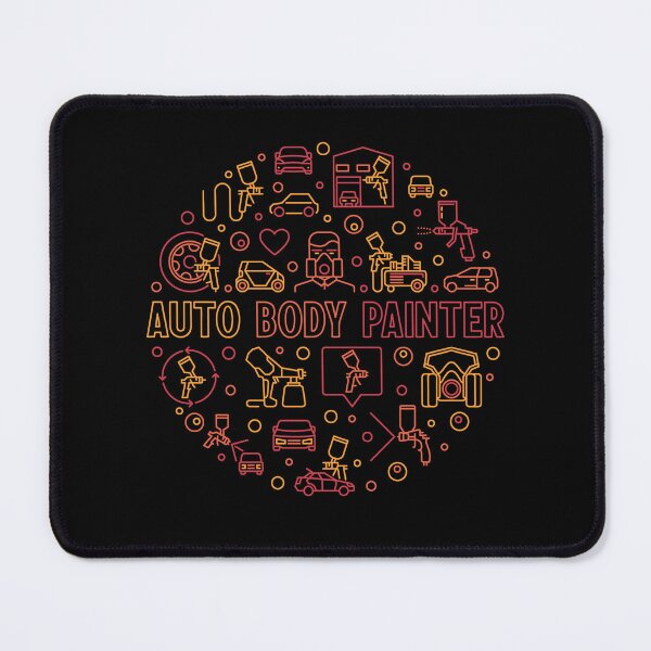 Item preview, Auto Body Painter round outline design for Car painters and Vehicle Painting Lovers designed and sold by venomousvector.