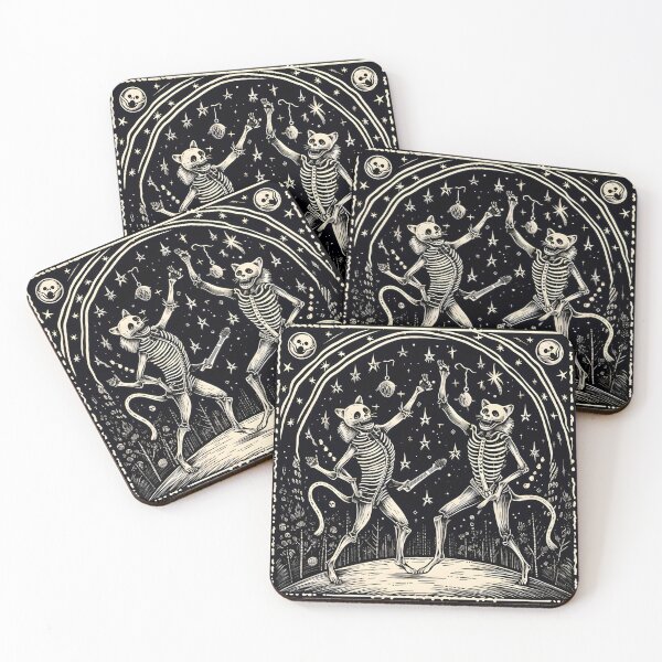 Item preview, Cats-Danse Macabre designed and sold by ArtWearSplash.