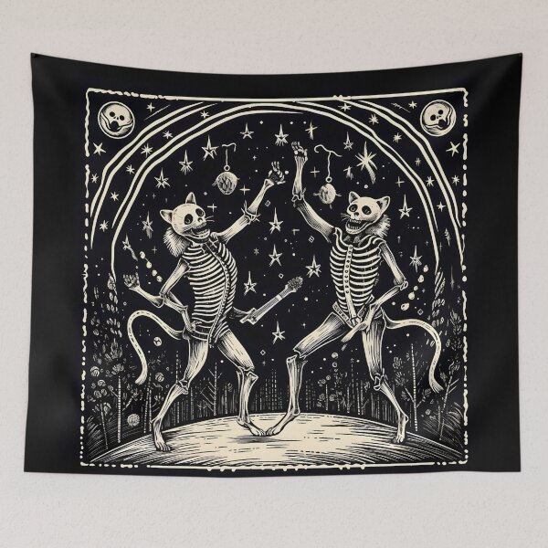 Item preview, Cats-Danse Macabre designed and sold by ArtWearSplash.