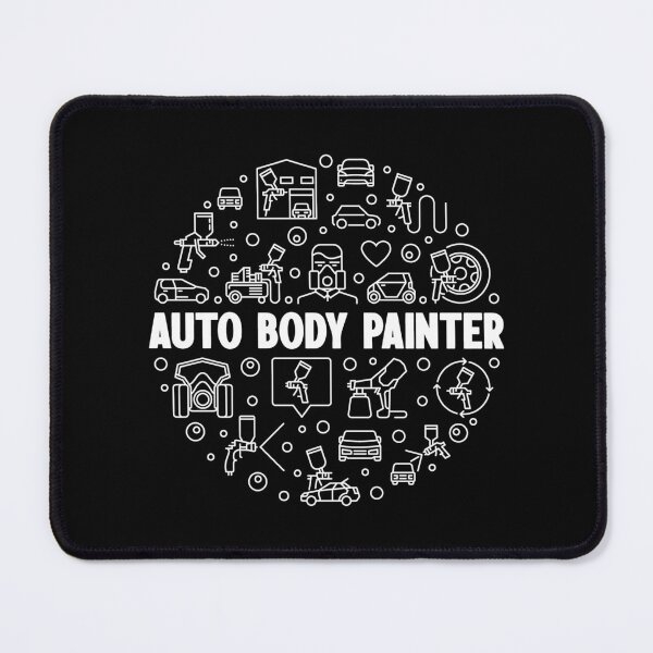 Item preview, Auto Body Painter circle shaped design for Car painters and Vehicle Painting Fans designed and sold by venomousvector.