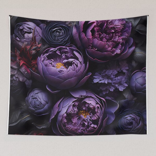 Item preview, Dark purple peony flowers designed and sold by haroulita.