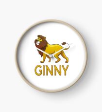 Ginny Lion Drawstring Bags Clock