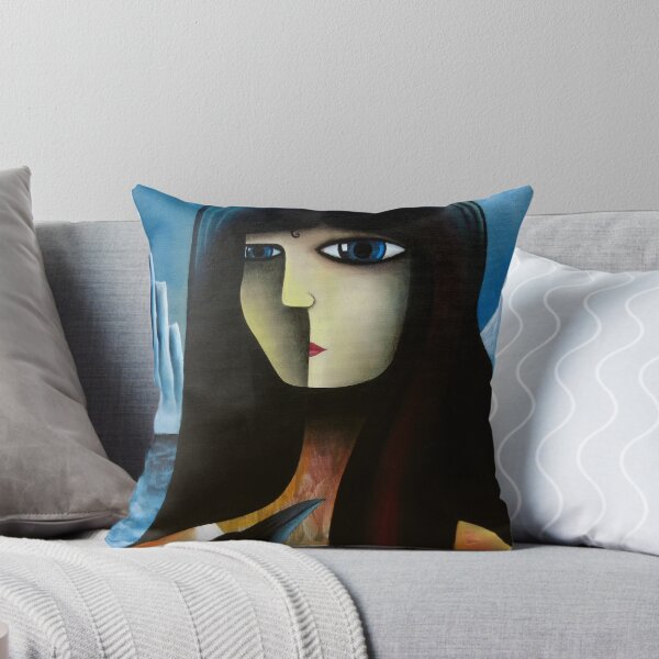 Item preview, Woman with Crow ~ dk_2018mar2a designed and sold by ArtistDavidKing.